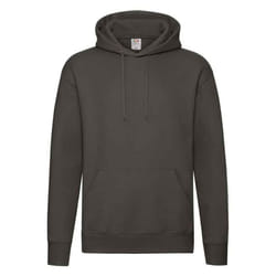 Fruit of the Loom Mens Premium Hoodie - L, Charcoal