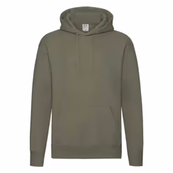Fruit of the Loom Mens Premium Hoodie - L, Classic Olive