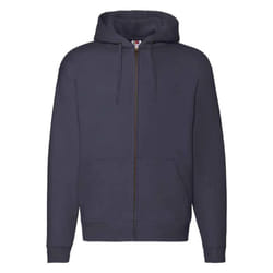 Fruit of the Loom Unisex Adult Premium Full Zip Hoodie - S, Deep Navy