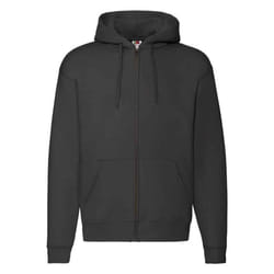 Fruit of the Loom Unisex Adult Premium Full Zip Hoodie - S, Black