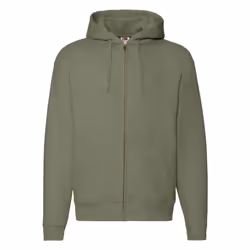 Fruit of the Loom Unisex Adult Premium Full Zip Hoodie - S, Classic Olive