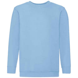 Fruit of the Loom Kids/Childrens Classic Drop Shoulder Sweatshirt - 9-11 Years, Sky Blue