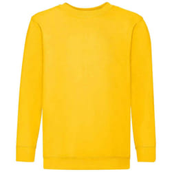 Fruit of the Loom Kids/Childrens Classic Drop Shoulder Sweatshirt - 9-11 Years, Sunflower
