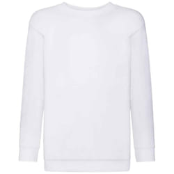 Fruit of the Loom Kids/Childrens Classic Drop Shoulder Sweatshirt - 14-15 Years, White
