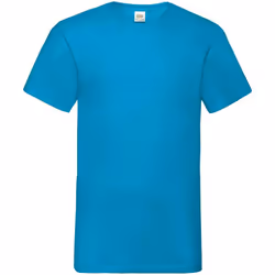 Fruit of the Loom Mens Value V Neck T-Shirt - L, Azure