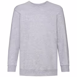Fruit of the Loom Kids/Childrens Classic Drop Shoulder Sweatshirt - 7-8 Years, Heather Grey