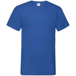 Fruit of the Loom Mens Value V Neck T-Shirt - M, Royal Blue
