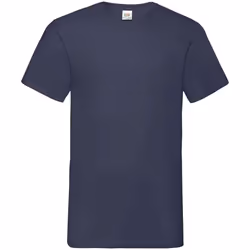 Fruit of the Loom Mens Value V Neck T-Shirt - L, Deep Navy