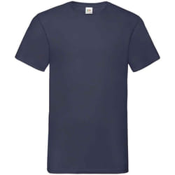 Fruit of the Loom Mens Value V Neck T-Shirt - L, Deep Navy