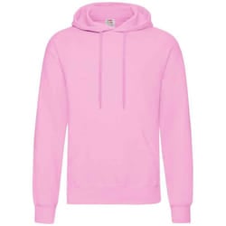 Fruit of the Loom Adults Unisex Classic Hooded Sweatshirt - S, Light Pink