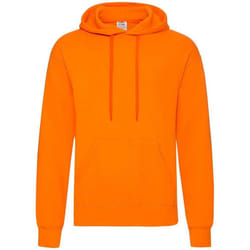 Fruit of the Loom Adults Unisex Classic Hooded Sweatshirt - S, Orange