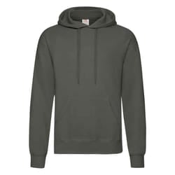 Fruit of the Loom Adults Unisex Classic Hooded Sweatshirt - S, Light Graphite