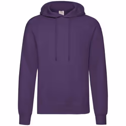 Fruit of the Loom Adults Unisex Classic Hooded Sweatshirt - S, Purple