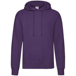 Fruit of the Loom Adults Unisex Classic Hooded Sweatshirt - S, Purple