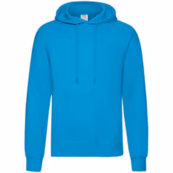 Fruit of the Loom Adults Unisex Classic Hooded Sweatshirt - S, Azure