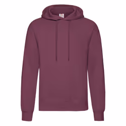 Fruit of the Loom Adults Unisex Classic Hooded Sweatshirt - S, Burgundy