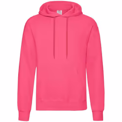 Fruit of the Loom Adults Unisex Classic Hooded Sweatshirt - XL, Fuchsia
