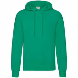 Fruit of the Loom Adults Unisex Classic Hooded Sweatshirt - S, Kelly Green