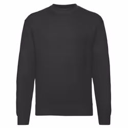 Fruit Of The Loom Mens Classic Drop Shoulder Sweatshirt - 3XL, Black