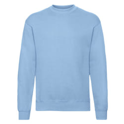 Fruit Of The Loom Mens Classic Drop Shoulder Sweatshirt - XXL, Sky Blue