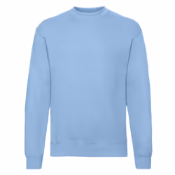 Fruit Of The Loom Mens Classic Drop Shoulder Sweatshirt - XL, Sky Blue