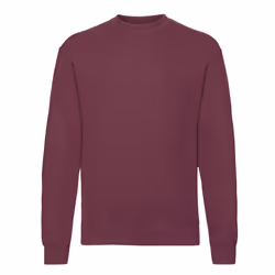 Fruit Of The Loom Mens Classic Drop Shoulder Sweatshirt - L, Burgundy