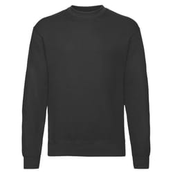 Fruit Of The Loom Mens Classic Drop Shoulder Sweatshirt - M, Black