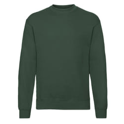 Fruit Of The Loom Mens Classic Drop Shoulder Sweatshirt - S, Bottle Green