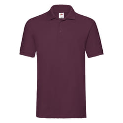 Fruit of the Loom Mens Premium Pique Polo Shirt - XXL, Burgundy