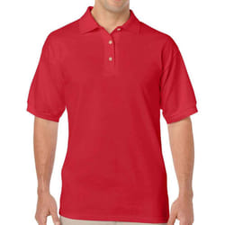 Gildan Mens DryBlend Polo Shirt - M, Red