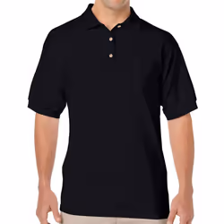 Gildan Mens DryBlend Polo Shirt - XL, Black