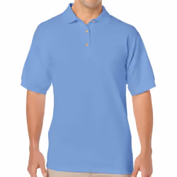 Gildan Mens DryBlend Polo Shirt - XL, Carolina Blue