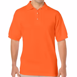 Gildan Mens DryBlend Polo Shirt - L, Orange