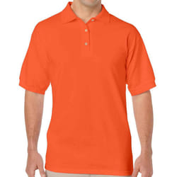 Gildan Mens DryBlend Polo Shirt - L, Orange