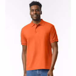 Gildan Mens DryBlend Polo Shirt - L, Orange