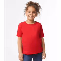 Gildan Childrens/Kids Plain Cotton Heavy T-Shirt - 2 Years, Red