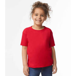 Gildan Childrens/Kids Plain Cotton Heavy T-Shirt - 2 Years, Red