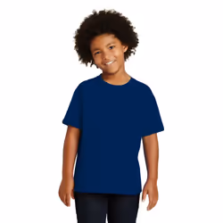 Gildan Childrens/Kids Plain Cotton Heavy T-Shirt - 2 Years, Navy