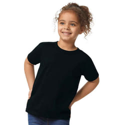 Gildan Childrens/Kids Plain Cotton Heavy T-Shirt - 4 Years, Black