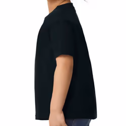 Gildan Childrens/Kids Plain Cotton Heavy T-Shirt - 4 Years, Black
