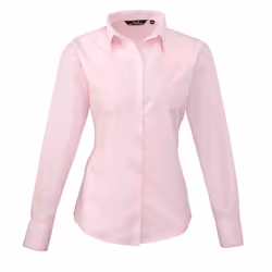 Premier Womens/Ladies Long-Sleeved Shirt - 22 UK, Pink