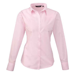 Premier Womens/Ladies Long-Sleeved Shirt - 22 UK, Pink