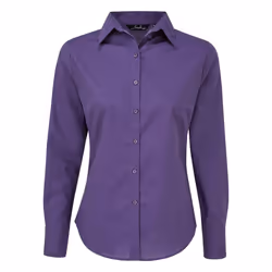 Premier Womens/Ladies Long-Sleeved Shirt - 6 UK, Purple