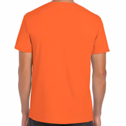 Gildan Mens Soft Style Ringspun T Shirt - L, Orange