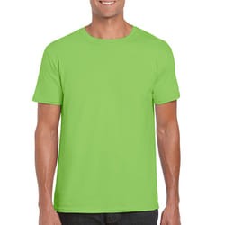 Gildan Mens Soft Style Ringspun T Shirt - XL, Lime