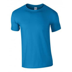 Gildan Mens Soft Style Ringspun T Shirt - S, Sapphire