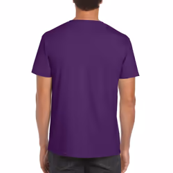 Gildan Mens Soft Style Ringspun T Shirt - XL, Purple