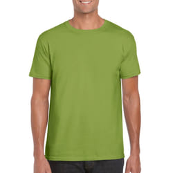 Gildan Mens Soft Style Ringspun T Shirt - XL, Kiwi