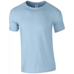 Gildan Mens Soft Style Ringspun T Shirt - L, Light Blue
