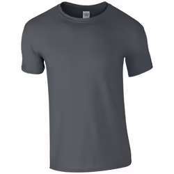 Gildan Mens Soft Style Ringspun T Shirt - XL, Charcoal